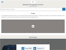 Tablet Screenshot of mahalaxmi-engineering.com
